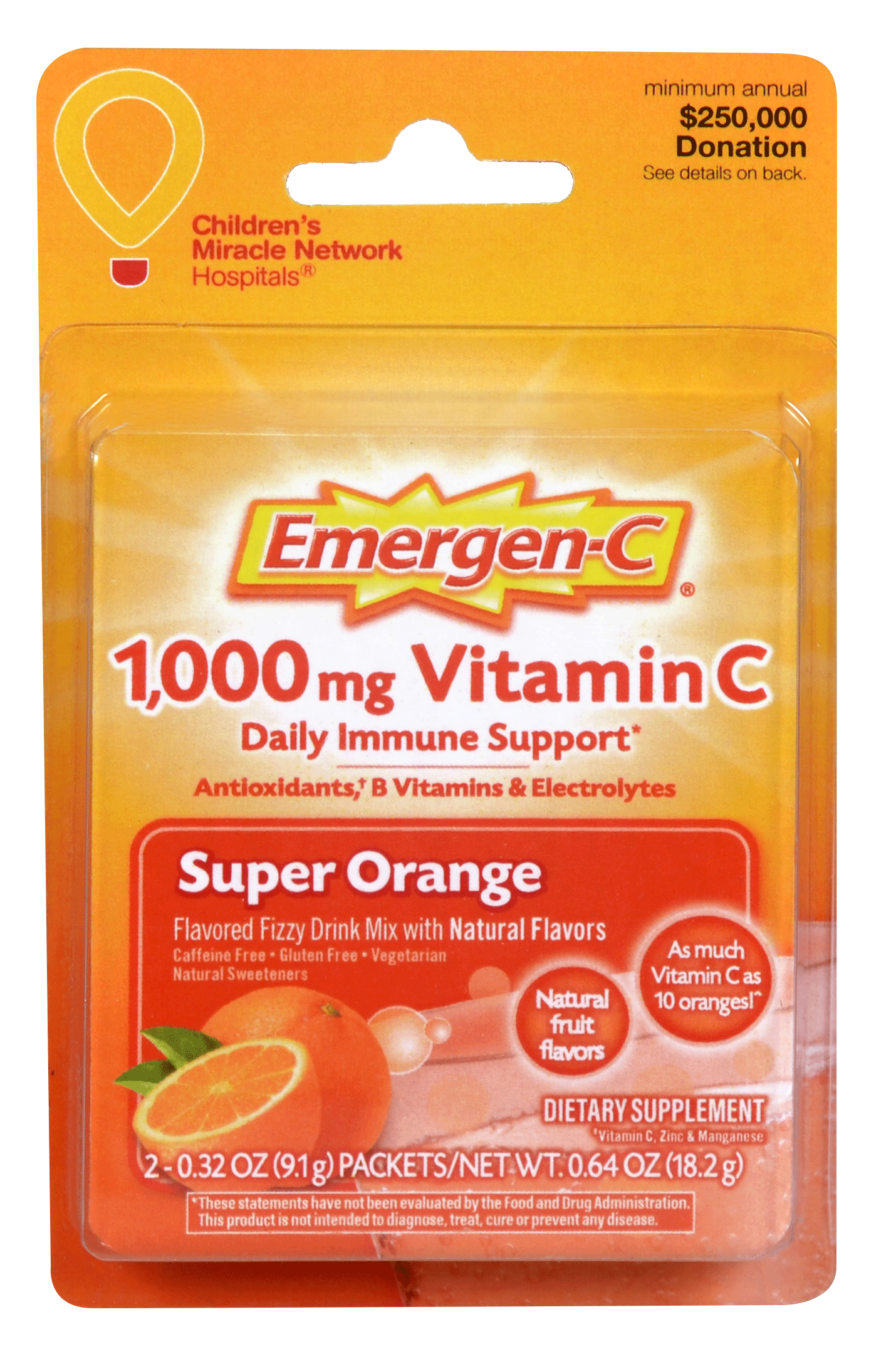 Emergen-C Super Orange | Convenience Valet